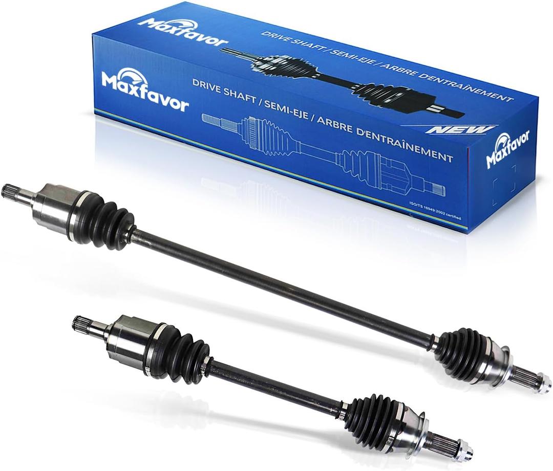 Maxfavor CV Axle Front Compatible With Honda Civic EX LX 2.0L Automatic CVT Trans 2016 2017 2018 2019 2020 2021, Left Right (Driver Passenger) Front CV Axle Joint Assembly Set
