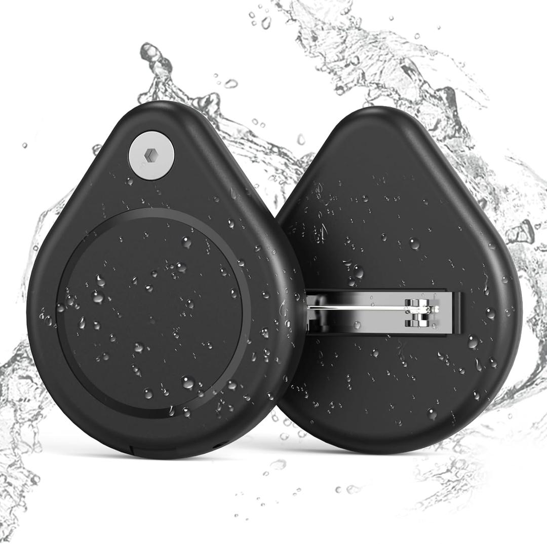 Airtag Holder for Kids, IP68 Waterproof Airtag Tracker for Kid, Secure Hidden Kids Holder with Invisible Pin,Lightweight Anti Lost, for Toddler, Elderly, Clothing, Backpacks, Shoes (2 Pack)