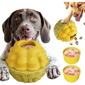 Frozen Treat Dispensing Dog Toy - Interactive Large Chew Toy for Aggressive Chewers, Freezable Fillable Rubber, Reduces Anxiety, Easy to Clean,for Small Medium Large Breeds