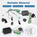 WATERWICH 4-Pin Trailer Wiring Harness Compatible with 2014-2021 Jeep Grand Cherokee/ 2022-2022 Jeep Grand Cherokee WK Replacement for 56426 Trailer Hitch Wiring Harness