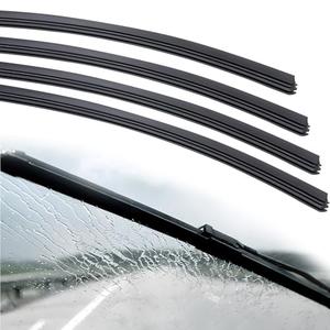 BFXM 4Pcs Wiper Blade Refill, 28 inch DIY Adjustable Universal Replacement Wiper Blade Refill Replacement for Front and Rear Windshield Wiper Baldes Rubber Strip for Car, Truck, SUV