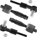 EV440 ES3646 Front Inner & Outer Tie Rod Ends Left & Right for Audi A4 & Quattro 1996-2008 A6 1998-2010 A8 1997-1999 S8 2002-2010 S6 2004-2008 Volkswagon Passat 1998-2005, Pack of 4
