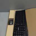 Wireless Keyboard and Mouse Combo, 5-Level Adjustable 4000 DPI Mouse, Quiet 2.4G Full Size Keyboard with 8 Additional Shortcuts, Silent Typewriter for PC, Desktop, Laptop, MacBook