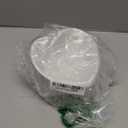 Mumufy 2 Pcs Ceramic Elevated Cat Bowls Tilted Elevated Raised Pet Bowls Anti Vomit Cat Dish for Indoor Stress Free Water Dish Feeder for Puppies, Heart Shaped(Pearly White)