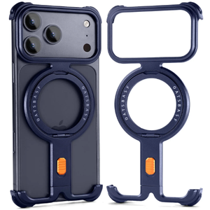 Frameless Aluminum Case with 360° Rotatable MagSafe Stand for iPhone 17 Pro & iPhone 17 Pro Max