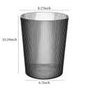 Transparent Trash Can,Bathroom Trash Cans Open Top ,2 Gallon Grey Office Garbage Can Plastic, 4pcs Round Slim Waste Basket Living Room, Clear Trash Bin For Home, Kitchen Bedroom,Laundry Room,Dorms,G