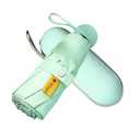 Mini Travel Umbrella for Purse With Case, UV Protection for Sun, Lightweight Small Umbrella for Backpack,Tiny Portable folding compact Umbrellas for Women Girls Boys (Green)