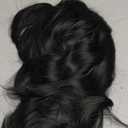 MISSQUEEN Short Wavy Black Wig with Bangs, Short Black Bob Wigs for Women, Wavy Bob Wig with Bangs Synthetic Natural Looking Heat Resistant Fiber Wigs