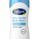 Cetaphil Ultra Gentle Body Wash, For Dry to Normal, Sensitive Skin, 16.9oz Pack of 3, Aloe Vera, Vitamin B5, Hypoallergenic, Paraben Free, Fragrance Free, Dermatologist Tested