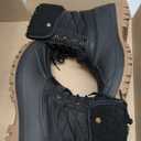 mysoft Women's Waterproof Snow Boots Insulated Warm, Lace-Up Winter Mid Calf Duck Boots for Outdoor (9, Black)