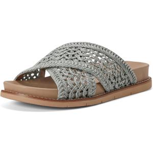 Earth Women's Flurry Flat Sandal (6.5, Medium Blue 420)