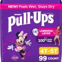 Pull-Ups Girls' Potty Training Pants, Size 4T-5T Training Underwear (38-50 lbs), 99 Count (3 Packs of 33)