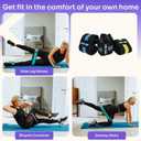 2 x Resistance Fabric Booty Bands- 3 Working Out Hip Stretch Bands for Legs, Butt, Glutes- Exercise Loop Band for Workout, Stretching, Warm-Up, Strength Training, Squats, Build Glute & Muscle, Women & Men