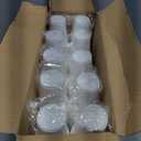 Lilymicky 500 Pack 9 oz Disposable Plastic Cups, 9 Ounce White Party Drinking Cups for Birthday Parties, Picnics, Ceremonies, and Wedding