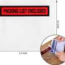 Nicunom 1000 Pcs Packing List Envelopes 4.5" x 5.5", Clear Adhesive Invoice Packing Slip Envelope Pouches Shipping Label Sleeves Top Loading Packing List Enclosed Bags for Mailing
