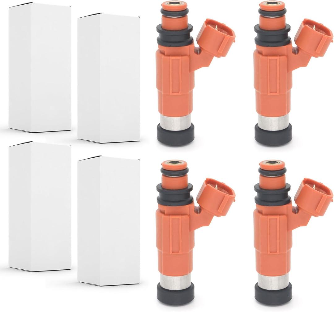 68V-8A360 4Pcs Boat Fuel Injectors Compatible with Yamaha 4 Stroke 115 HP Outboard Motors Replacement 68V-8A360-00-00 68V-13761-00-00