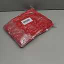 Sayrrame Christmas Tree Skirt, 48 Inch Red Luxury Faux Fur & Silver Sequin Snowflakes, 4ft Xmas Tree Skirt for Holiday Tree Ornaments Christmas Party Home Decorations