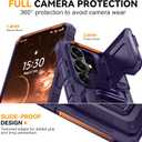 for Samsung Galaxy S26 Ultra Wallet Case with Card Holder & Kickstand & Full Camera Lens Cover, Military Grade Drop Shockproof Rugged Phone Case for S26 Ultra 6.9'', Purple