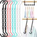 Closet Organizers and Storage, Magic Space Saving Hanger for 40 Heavy Clothes, Smart 360 Swivel Hook Cascading Hangers, Closet Organization Clothes Hangers, College Dorm Room Essentials for Girls (8 Pack)
