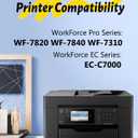 Remanufactured Replacement for 812XL Ink Cartridges Replacement for Epson 812XL Ink Cartridges Combo Pack Replacement for T812XL for Workforce Pro WF-7820 WF-7310 WF-7840 EC-C7000 Printer (4 Pack)