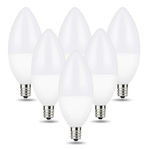 B11 General Purpose Light Bulbs, 6W, 6pack 