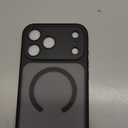 BXYJY for iPhone 17 Pro Max Magnetic Case with Stand, 2 Privacy Screen Protectors, Camera Control, Compatible with MagSafe, Full Lens Protection, Military Grade, Translucent Case for 17 Pro Max, Black