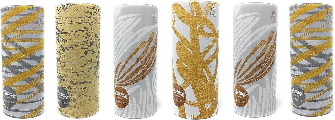 Kleenex Facial Tissues Perfect Fit, Pack of 6 (Designs May Vary)