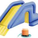 Inflatable Pool Slide Universal for Backyard - Summer Swimming Pool Water Slide, Swimming Water Slide, Compatible with All Inflatable Pools (Blue, 6ft)