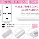 Colingmill Accent Wall Molding Kit Premade Panel,12set,12x24in