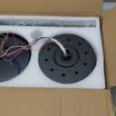 JAYNLT 72 Inch Ceiling Fan with Light,High CFM Industrial LED Fan Lights with 6 Aluminium Blades,Remote Control, Air Reversible 6 Speed 3 Colors Noiseless DC Motor for Porch,Garage