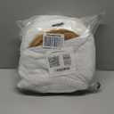 OurWarm Cat Tunnel Bed for Indoor Cats, Soft Plush Round Peekaboo Cat Bed Cave with Washable Cushion, Under Cristmas Tree Cat Donut Tunnel Toys for Kitten Rabbit Puppy (White)