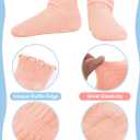 Cooraby 6 Pairs Toddler Ruffle Socks with Anti Slip Frilly Cute Cotton Dress Socks for Baby Girls 6M-6Y (1-2T, Mixed Colors 1)