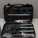 ZENHOSIT Multifunctional Folding Tactical Shovel Hatchet Combo - With Axe, Flashlight, Extension Handles - For Camping, Cycling, Hiking - 19.3-40.9 Inches