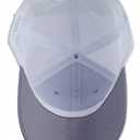 American Flag with Bass Trucker Hats for Men, Adjustable Leather Patch Mesh Fishing Baseball Cap (One Size, Grey)