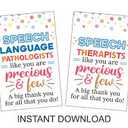 Gilprop 12 Pcs Speech Language Pathologist Gifts Bags SLP Month Thank You Gifts Bulk Speech Therapist Appreciation Treat Bags Double Side Coworker Therapist Party Favors Supplies SLP Decorations