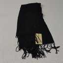RIIQIICHY Women's Scarf Pashmina Shawls and Wraps for Evening Dress Bridesmaid Wedding Bridal Winter Warm Long Large Scarves (Black)