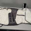 iBuddy Dog Winter Jacket for Extra Large Dogs, Easy on 3XL Dog Snow Coat Velcro Waterproof Pet Puffer Clothes with Harness Hole Adjustable Reflective Quilted Pet Cold Weather Vest for Boy Male (Gray)