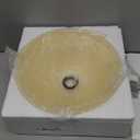 Glass Lamp Shade Replacement for Torchiere Floor LampsLamp Shade for Floor Lamp Compatible with E26 Socket, Standing Lamp Replacement Shade, Alabaster Glass Bowl Shade,E26 Socket Not Include (Amber)