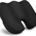 Seat Cushion For Sciatica Pain Relief and Tailbone Pain, Office Desk Chair Cushion For Sitting, Car Seat Cushion, Sitting Pillow, Molded Foam Seat, Black