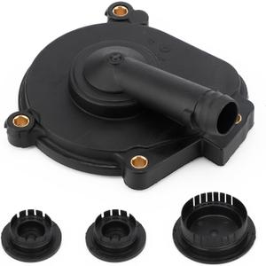2720100631 PCV Vent Valve Crankcase breather Oil Separator Cover & Camshaft Expansion Plug Kit for Mercedes C230 C300 E350 C350 SLK300 ML350 ML450 GL450 GLK350 Replace# 0009985690 0009986590