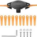 RISELION Weed Eater Bladed Head Compatible with Black and Decker String Trimmer, Replacement Blade, Suitable for Models GH900/912, LST220/201/300, MTC220, MTE912, BESTA510/512 Series (1 + 12 + 4)