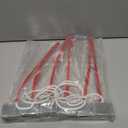 9.3in Baseball Base Plugs with Extended Tassel Heavy Duty Base Plugs for Baseball Field Base Plugs Easy View Baseball Base Anchors for Yard Tear Resistant - 6 Pack (red)