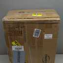 HOOBRO TV Stand with Power Outlet and LED Light, Entertainment Center for TVs Up to 75 Inch, Modern Media Console Table with 2 Non-Woven Drawers, for Living Room, Bedroom, Rustic Brown BF55UDDS01