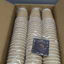 12 oz Compostable Coffee Cups 120 Pack, BPI Certified Disposable Coffee Cups 12 oz, PLA Coated Natural Kraft Paper Cups for Office, Coffee Bar & Travel