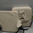 HOMEAL Toddler Booster Seat for Dining Table, Adjustable Kids Breathable Booster Seat for Kitchen, Beige