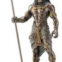 Veronese Design 10 7/8 Inch Egyptian God Anubis Holding Cobra Scepter Cold Cast Resin Bronze Finish Statue Home Decor