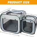 Portable Cat Playpen with Separate Areas, Foldable Cat Tent for Indoor and Outdoor, Pet Playpen for Kittens and Small Dogs