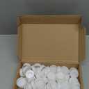 PATIKIL 60 Pcs Mailing Tube Plastic End Caps 1.1" ID PE Round Cardboard Shipping Tube Lids White Protective Poster End Caps for Paper Documents Artwork Storage