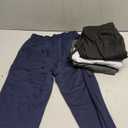 LessonZoo 4 Pack Boys Baggy Sweatpants Straight Leg Open Bottom Casual Pants Basic Elastic Waist Athletic Kids Joggers Size M