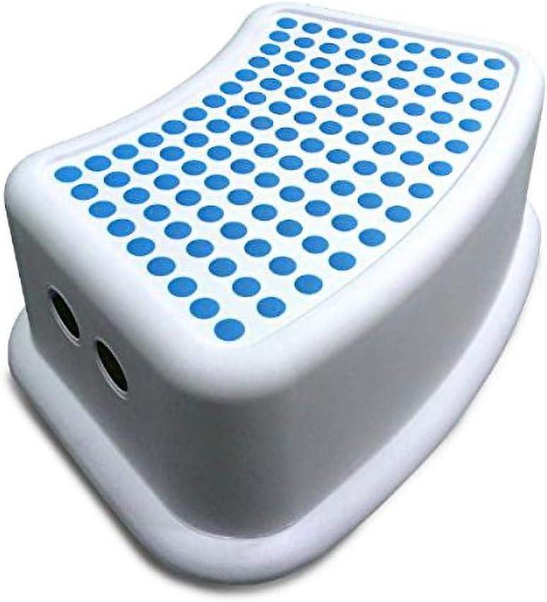  2pc Kids Bathroom Booster Step Stool, navy teal